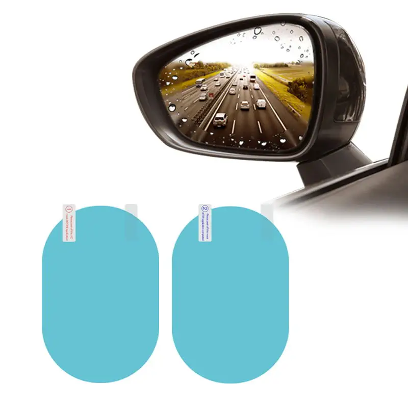 

Car Anti Fog Coating Rainproof Rear View Mirror Waterproof Protective Film 2Pcs