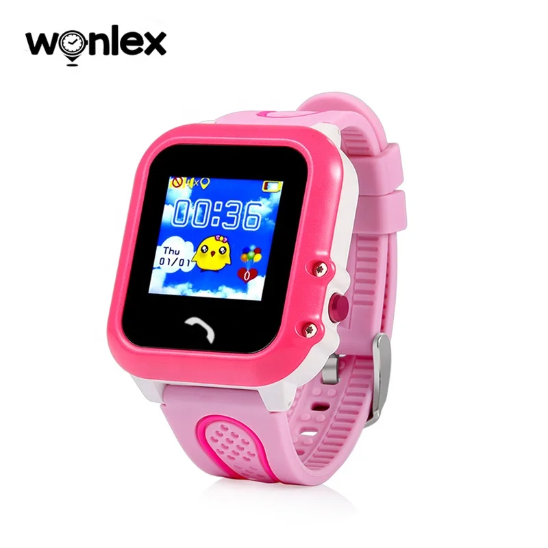 

Wonlex GW400E sos panic button watch gps tracker gps watch GW400E for kids, Blue;pink;purple