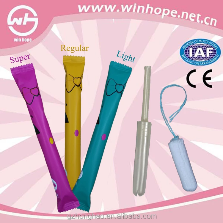 

High Quality Imported Applicator Tampons with Three Different Package Bag