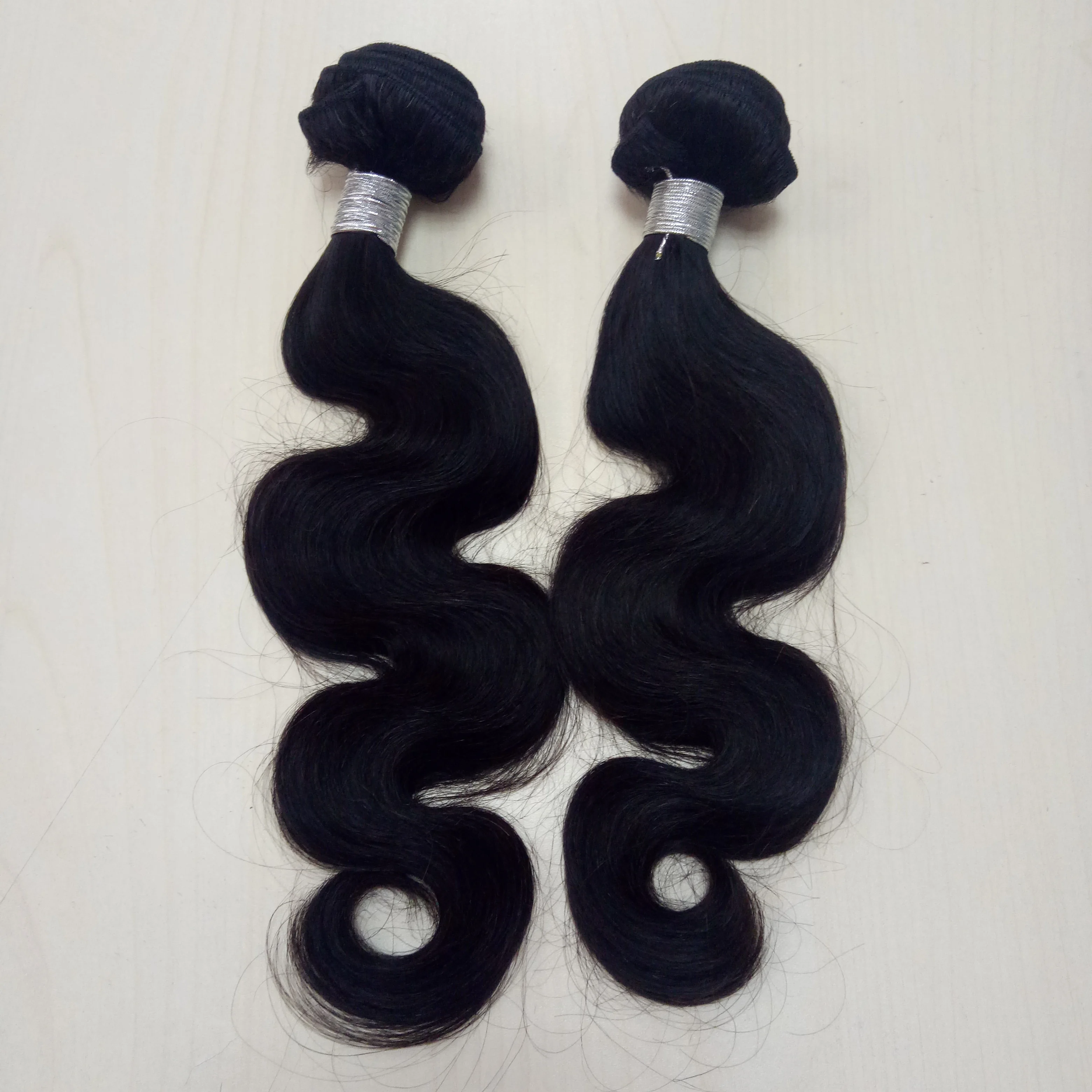 

9A 10A in stock Cuticle aligned human hair brazilian body wave hair bundles, Natural color