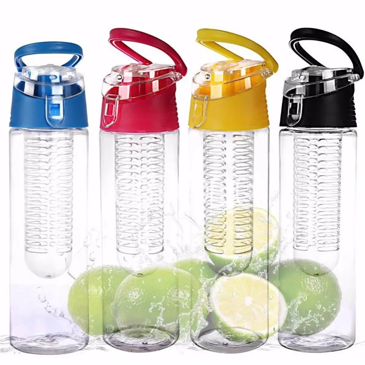 Fruit Infuser Water Bottle,Plastic Sport Drinking Bottle Water Bottle ...