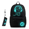 Anti-thief Bags Nightlight Children School Backpack With Pencil Case Anime Luminous School Bags For Boy Girl Student Schoolbag