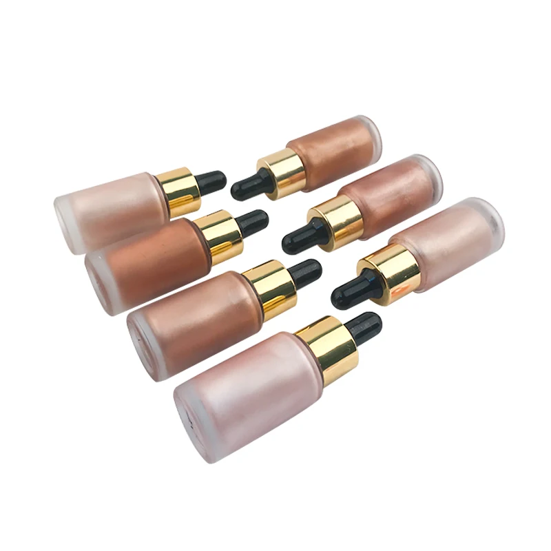 

6 color liquid highlighter makeup palette private label