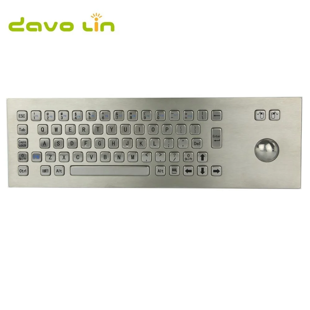 

Metal PC Keypad terminal keyboard Vandal proof rugged panel mount stainless steel keyboard for self service kiosk