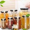 180ml six-rowed glass storage bottles & jar with metal lid wholesale