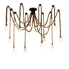 North American Hot sell antique ceiling mount hemp rope chandelier