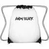 Custom Logo Fashion Clear Plastic Vinyl Event Drawstring Bag Backpacks