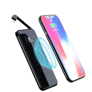 Portable 12000mAh Qi Wireless Power Bank All Phones