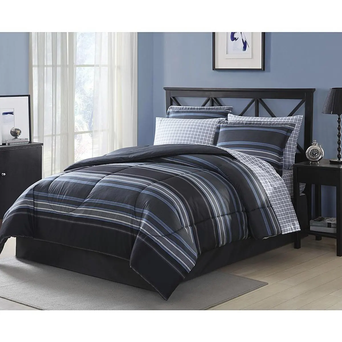 Cheap Blue Striped Comforter Set, find Blue Striped Comforter Set deals ...