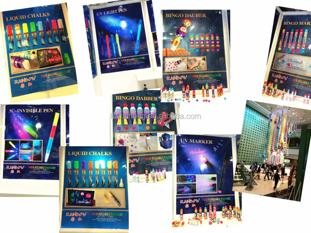Best selling 40ml hangzhou rainbow Bingo marker pen for bingo blower machine