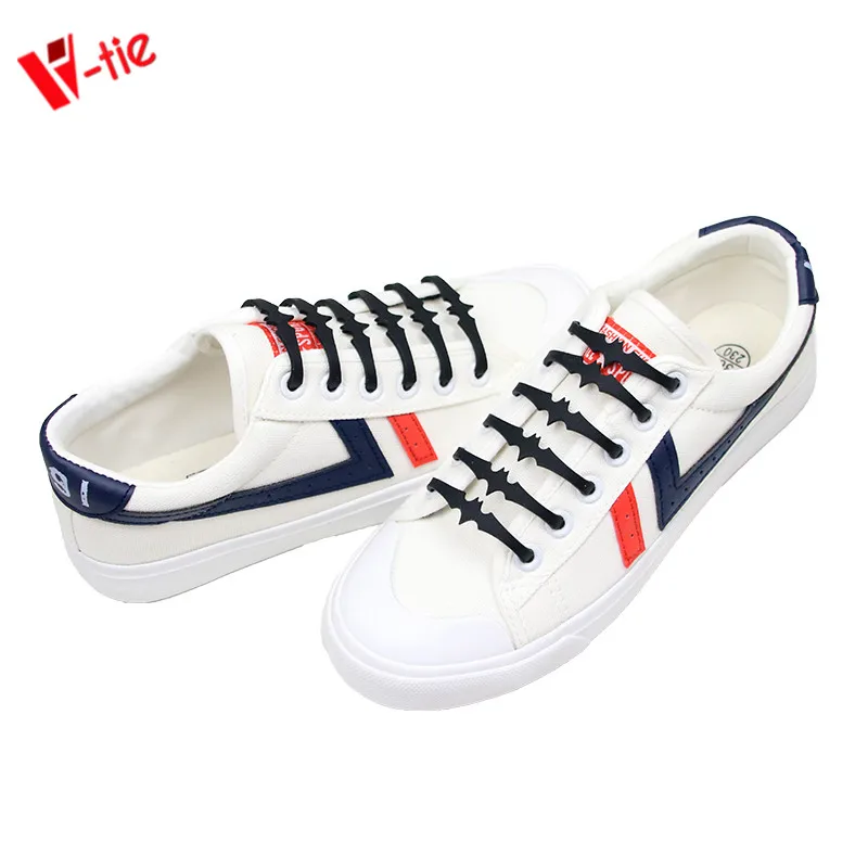 

12pcs Elastic silicone Lazy Tieless Silicone Rubber Sneakers easy shoelaces for kids, 3 colors
