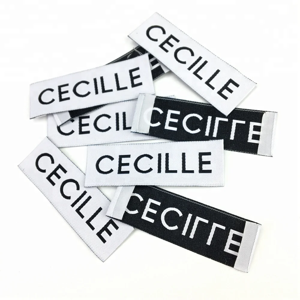 

cheap price brand custom t-shirt collar labels and tags satin woven label tag clothes labels, Up to 8 colors