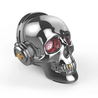 

High Quality Skull Speaker dazzle Fire LED Portable Bluetooth Bass Stereo for Party Night