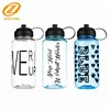 1000ml PC transparent water plastic space sport bottle