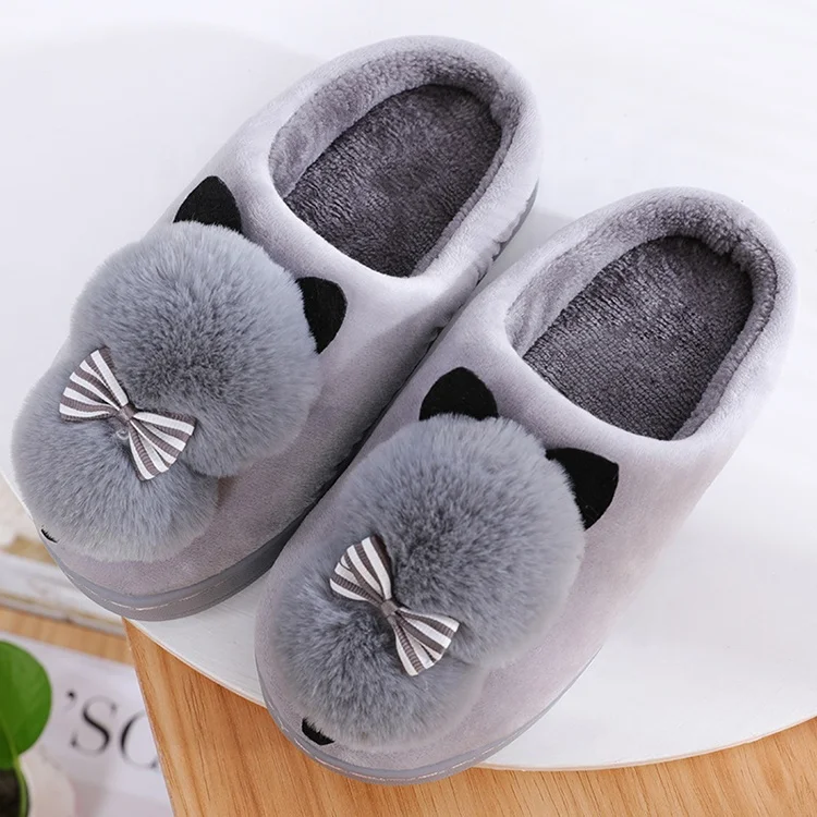 

Cat Women Kids Slippers Home Indoor Shoes Soft Plush Bedroom Washable Slippers Wholesale Custom Cute Non Slip Flat Sole Ladies