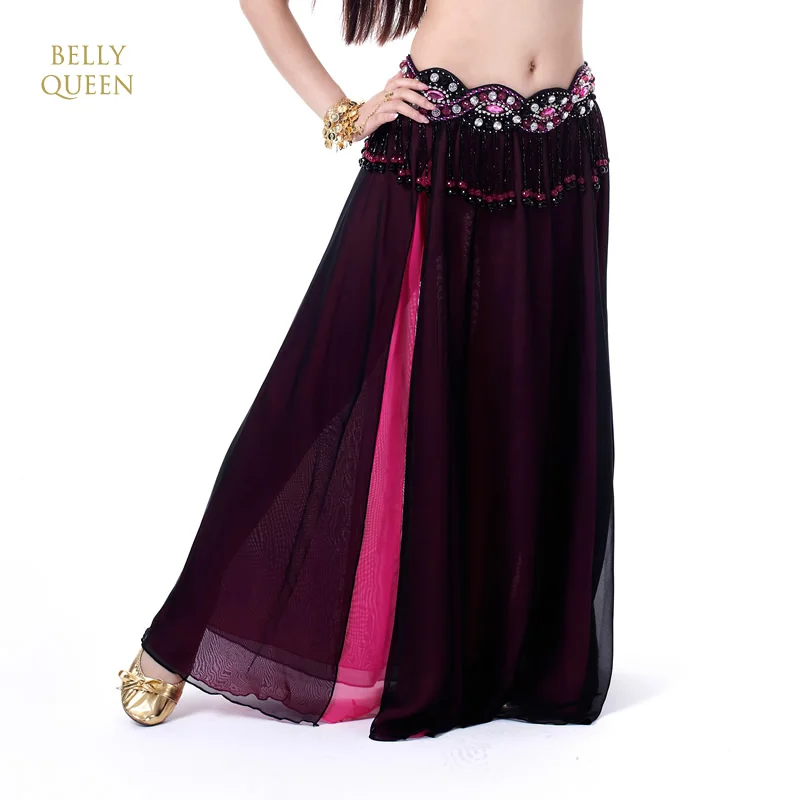
Chiffon double colors belly dance skirt BellyQueen 