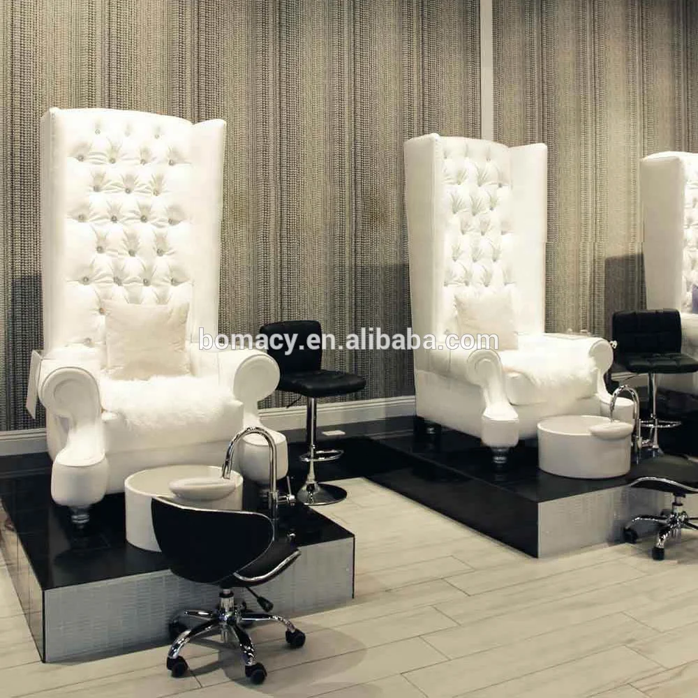 Bomacy Wholesales White Modern Foot Spa Chair Pedicure