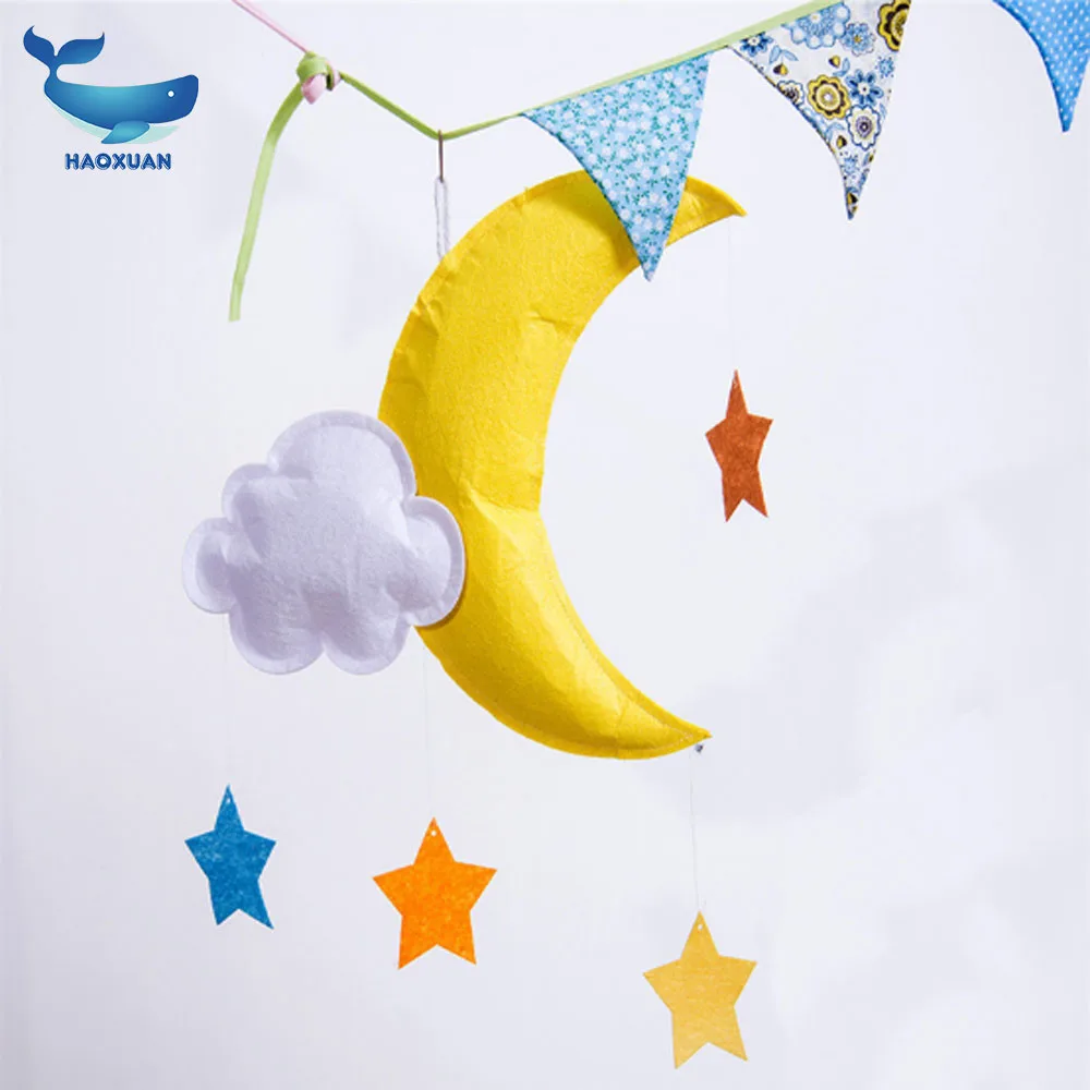 Wholesale Cuteness Star Moon Modelling Wool Felt Material Children