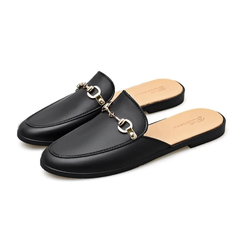 

2019 Fashion Mules Shoes Women Closed Toe Flat Slides Mules