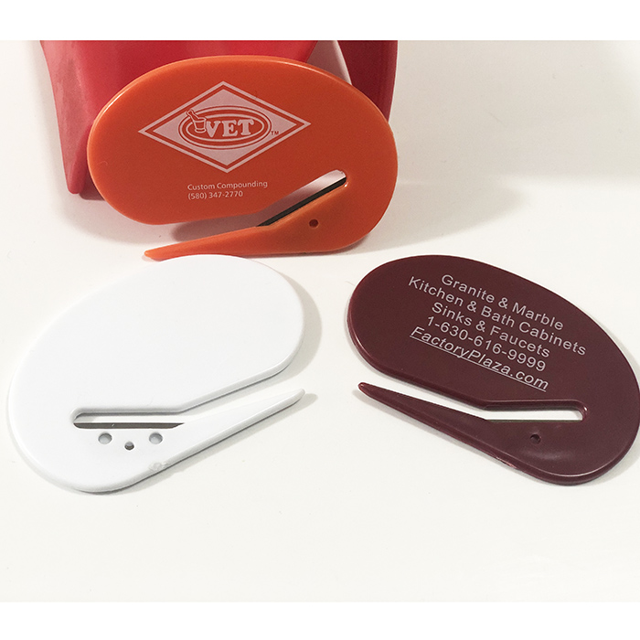 
PTLO 001 plastic Promotional LOGO customized official cutting letter opener 