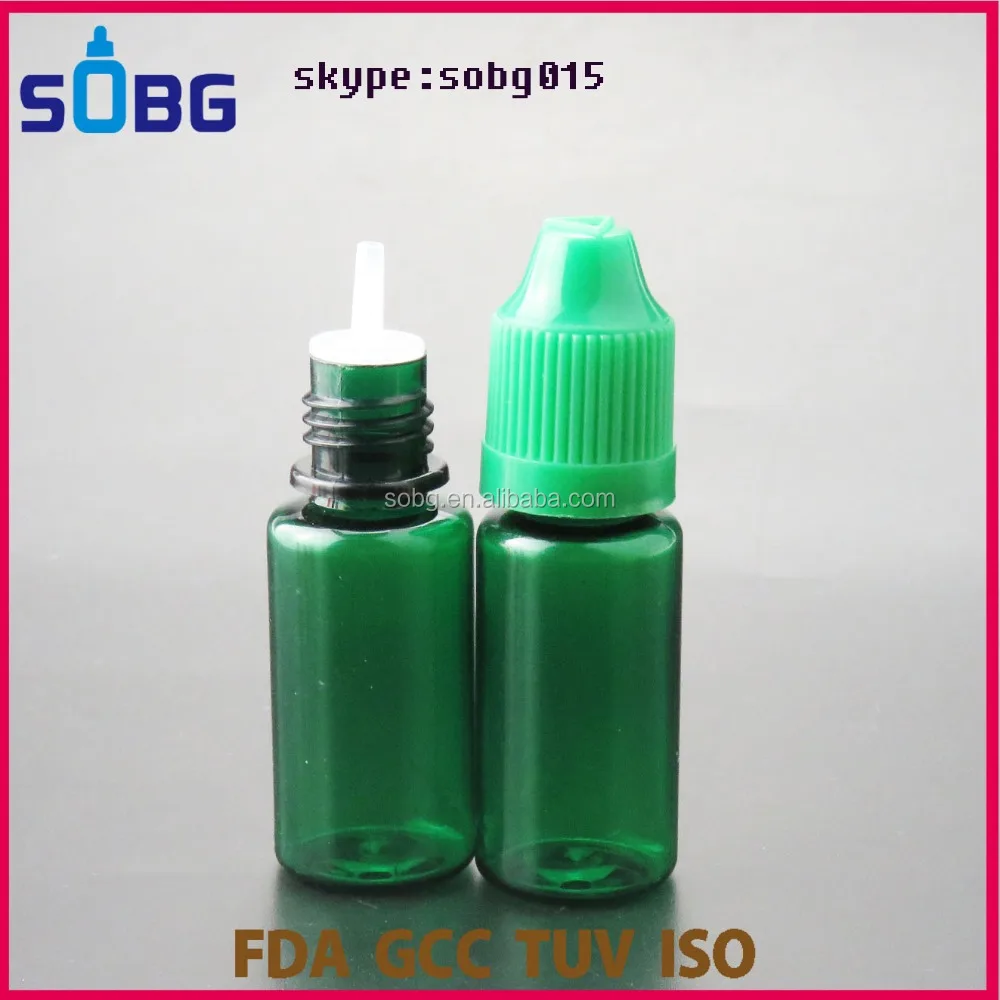 
Best seller 10ml bottles for e liquids round plastic colored dropper with packing box 