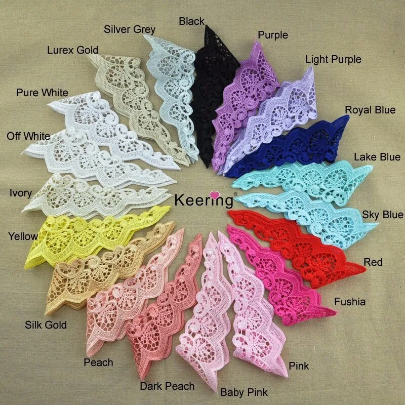 

Fashion Wholesale Colorful Sleeve Motif Angel Wings Lace Collar for baby WLSA-099
