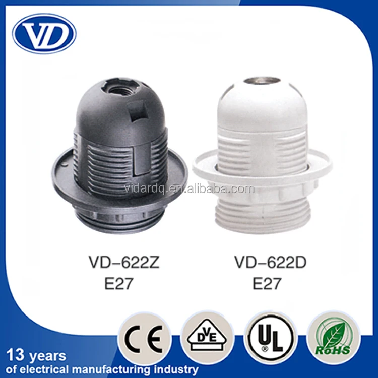 Edison bulb LED E27 plastic lamp holder