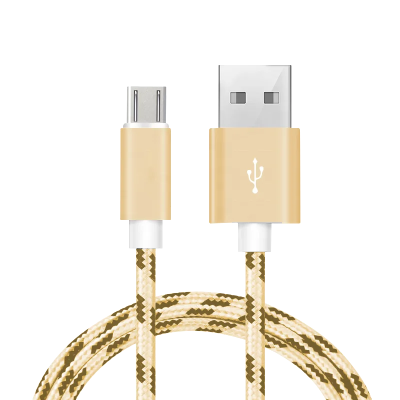 Factory Price 1M Tiger Pattern Braided Data Cable for Android