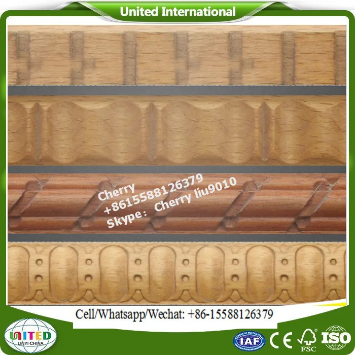 cnc wood carving hardwood moulding for furniture