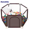 6+2 panels outdoor and indoor infant fence playard plastic baby playpen