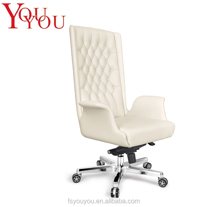 Shunde Factory Boss Chair Ceo Cream White Color Swivel Office Shunde Factory Boss Chair Ceo Cream