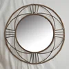 Large Round Metal Iron Wall Mirrors Home Decor