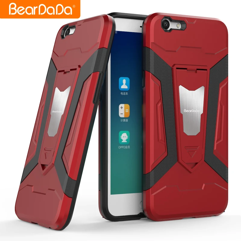 

TPU+PC hybrid kickstand custom phone case for oppo f1s back cover