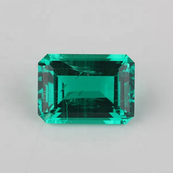 

Rough Hydrothermal Emerald Gemstone 10x12mm Starsgem Synthetic Stone