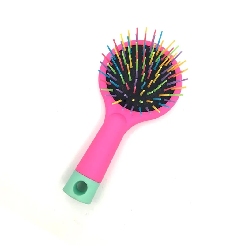 Rainbow Volume Brushes Detangling Hair Brushes Hair Curl Straight Magic Combs With Mirror Buy