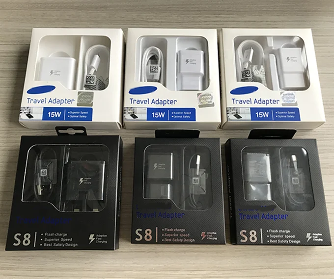 
Original 5V/2A UK US EU Charging Plug + 1.2M Type C Cable Adaptive Fast Charger For Galaxy S8 S9 Note7 Note8 