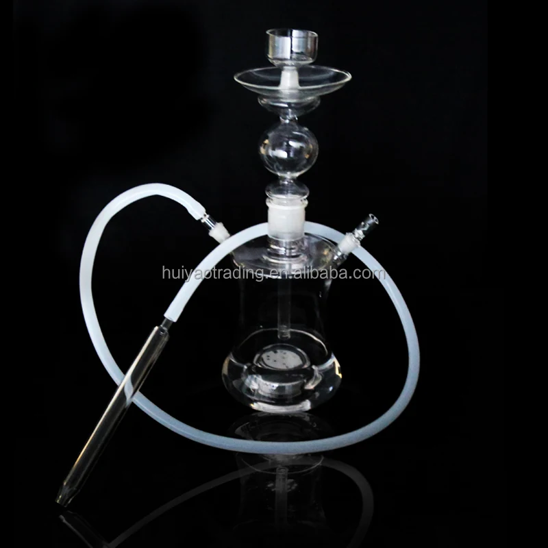 

2016 Led glass hookah shisha with 1.2m Silicone hose