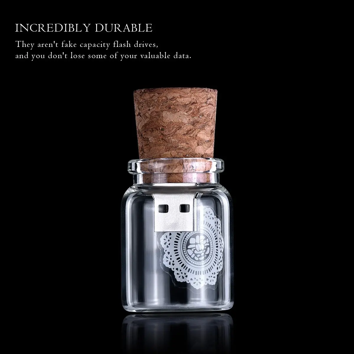 High speed 4GB 8GB 2.0 new gadget wooden bottle usb flashdisk drive - ANKUX.COM