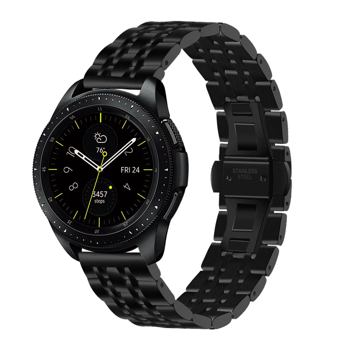 22mm 20mm 7 Link Metal Band Stainless Steel Watch Band Strap Bracelet