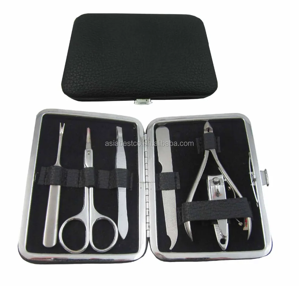 stainless steel girls case manicure set