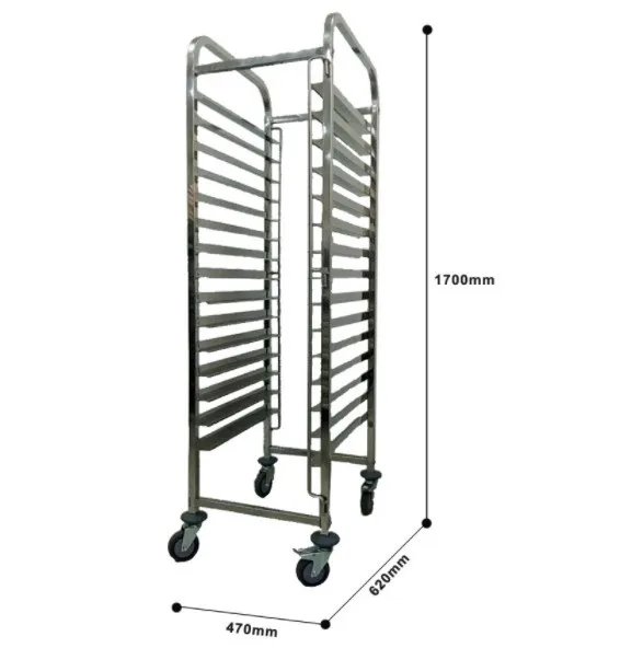 304 Stainless Steel Single Line 20 Layers Bakery Equipment Aluminum