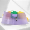 eco-friendly pp plastic D shape clip folder