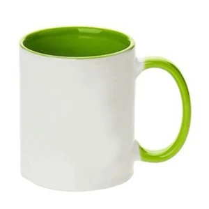 Image of Manufacturer Wholesale Sublimation 11oz Inner colorful Ceramic Mug for heat press mug