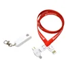 Promotional Trace 3-in-1 Charging Cable with Lanyard