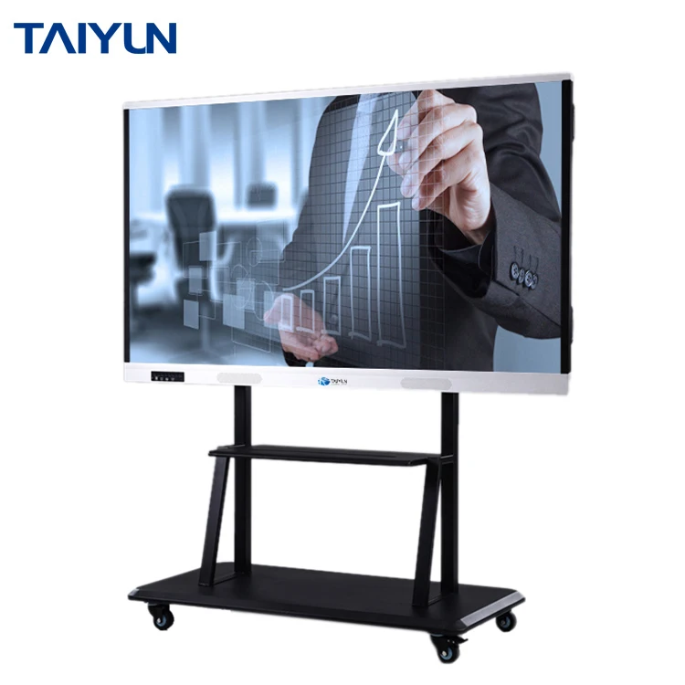 75 inch LCD display touch screen monitor interactive flat panel all in one pc