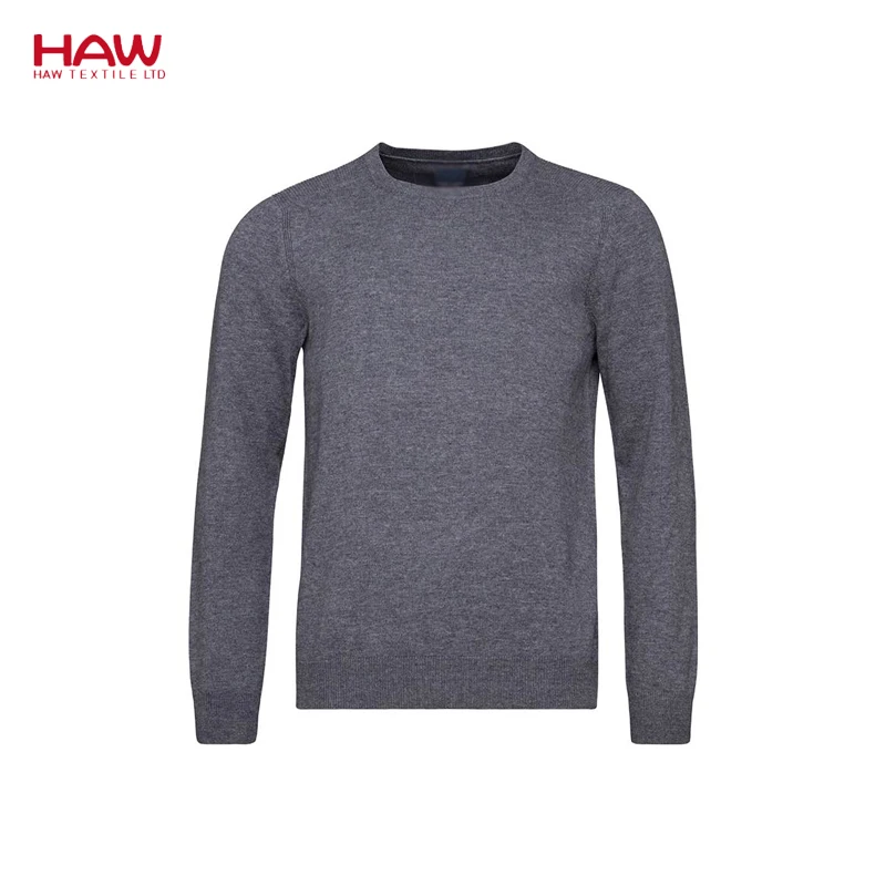 
Long Sleeve Casual Solid Wool Cashmere Pullover Knitted Men Sweater 