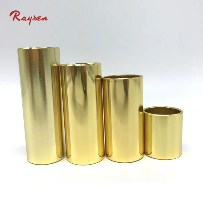 

4 Size Golden Guitar Slides Steel Cylinder Tube for electric acoustic guitar, Silver;golden;black