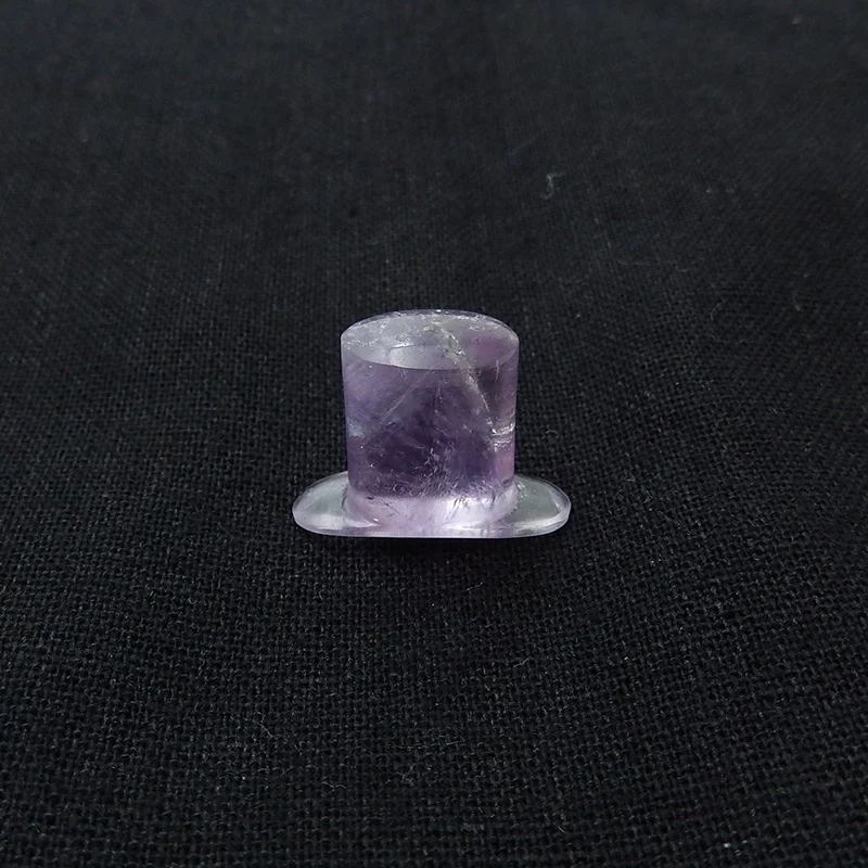 

Amethyst Stone Basic Double Flares Labret Hand Carved Gems 24*10*15