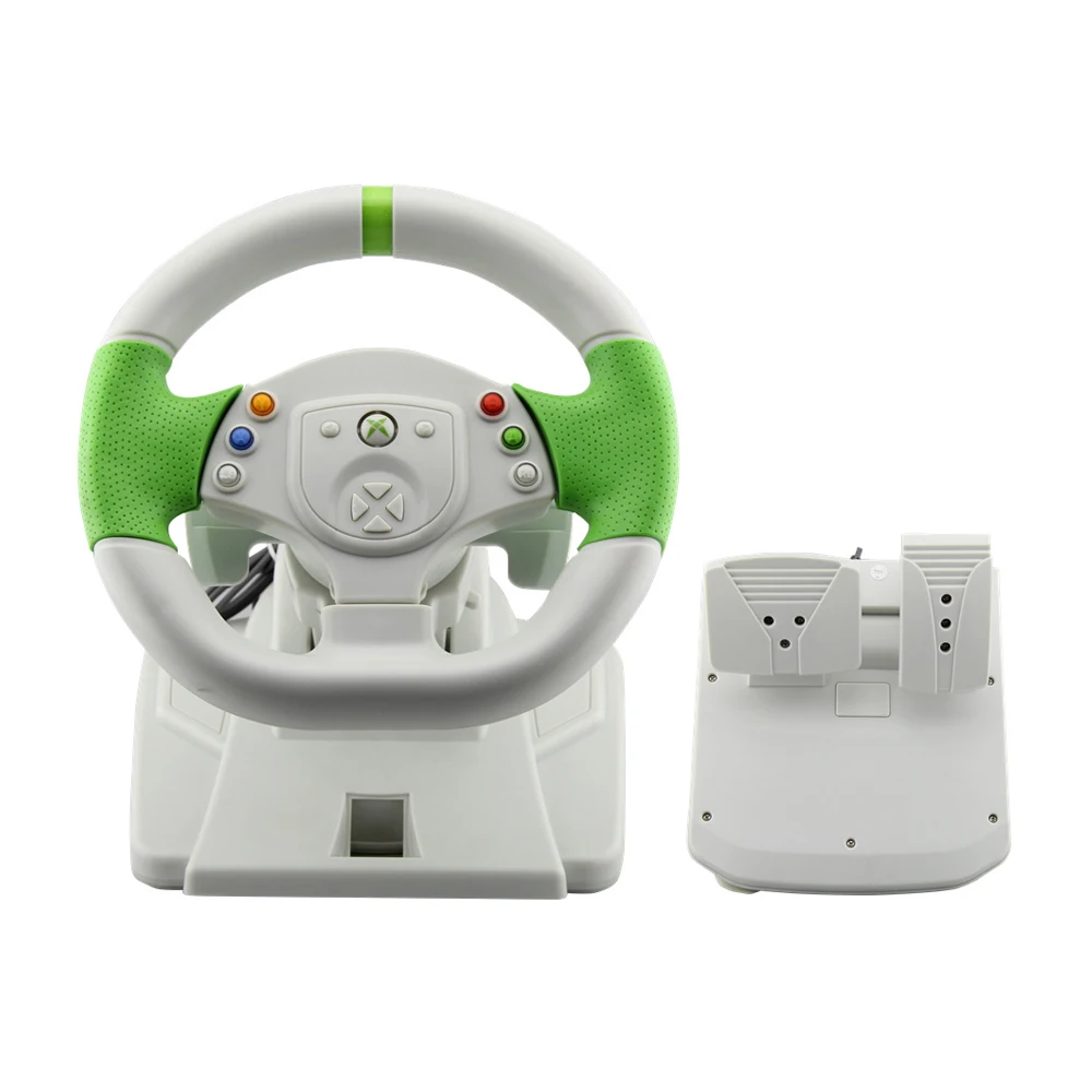 

wholesale 180-degree steering angle game wheel racing game controller with pedal gamepad for dirt-game