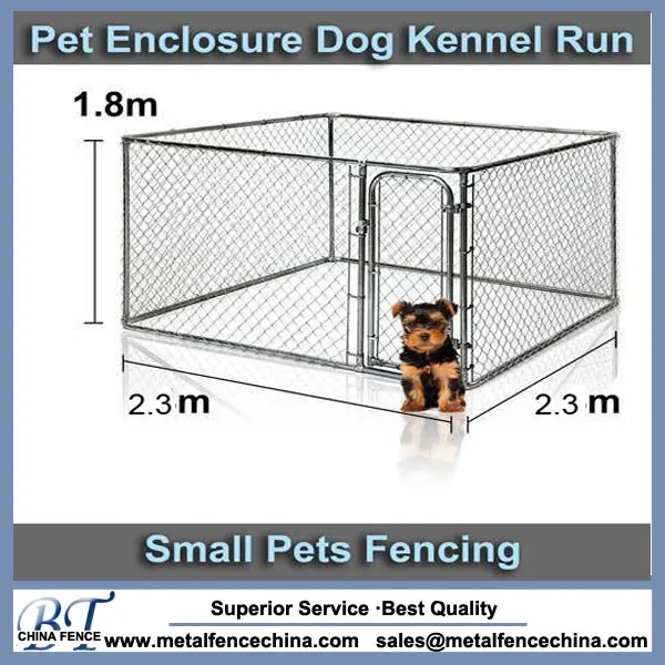 Large Custom Chain Link Metal Dog Kennel Outdoor Pet House Dog Runs Cage